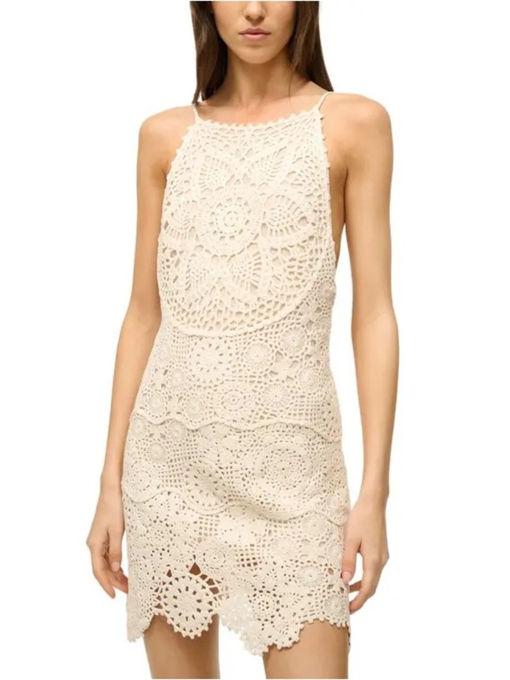 STAUD Whimsy Mini Dress in Cream